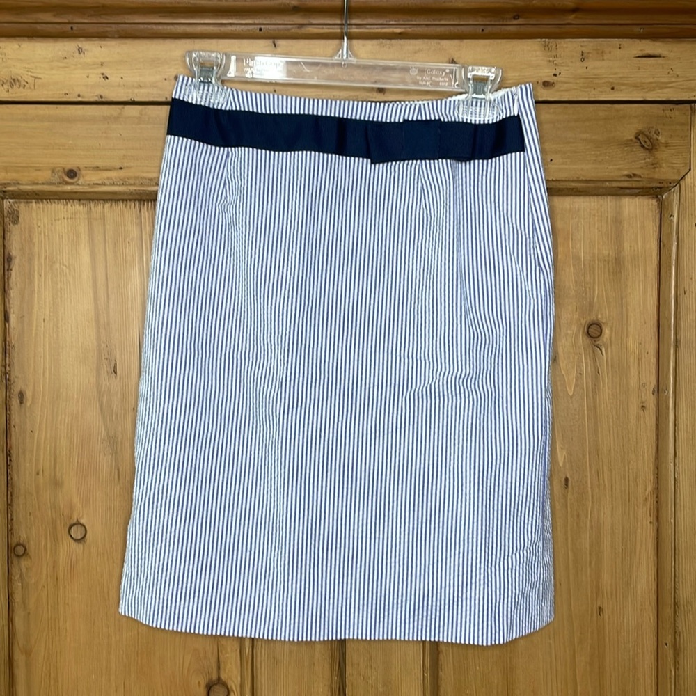 Molly B Striped Pencil Skirt